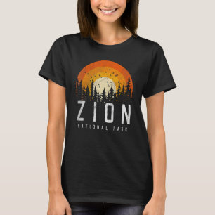 T-shirt Zion Parc National US Style Rétro Vintage 70s 80s