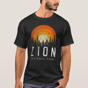 T-shirt Zion US National Park Retro Style Vintage les anné