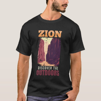 T-shirt Zion ZION DÉCOUVREZ LES PLEIN AIR DRÔLE Parc natio