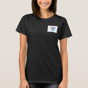 T-shirt Zip Jogger en polaire féminin avec drapeau de Séou