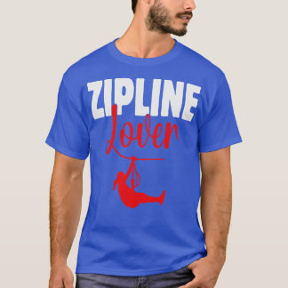 T-shirt Zipline Lover Design pour les amateurs d'aventure