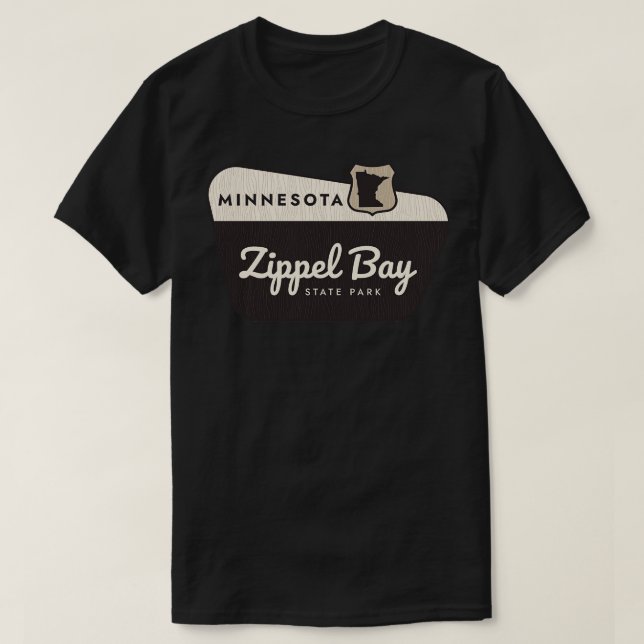 T-shirt Zippel Bay State Park Minnesota Affiche de bienven (Design devant)