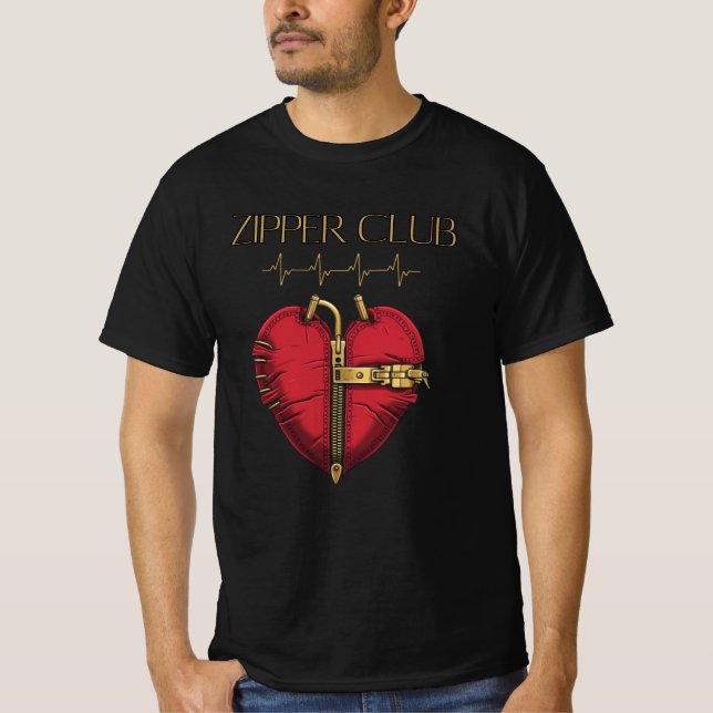 T-shirt ZIPPER CLUB, greffe cardiaque, chirurgie à coeur o (Devant)