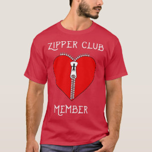 T-shirt Zipper Club Membre Chirurgie cardiaque Survivant