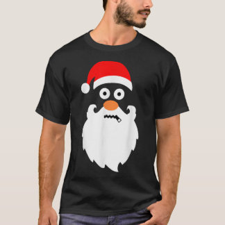 T-shirt ZipperMouth Santa Claus Gros Tête Noël drôle