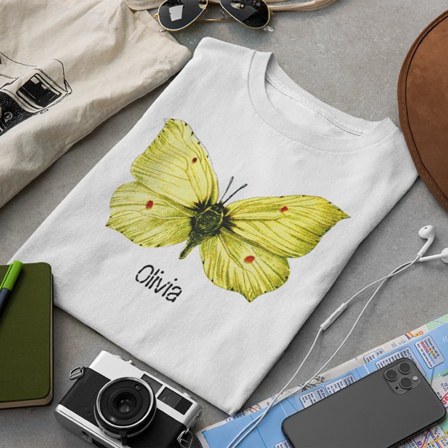 T-shirt Zitronenfalter (Your Name Yellow European Butterfly Tee)