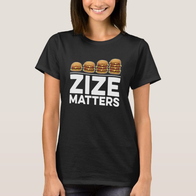 T-shirt Zize compte pour Hamburger (Devant)