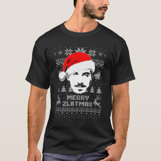 T-shirt Zlatan Merry Zlatmas laide Sweater Essence de Noël