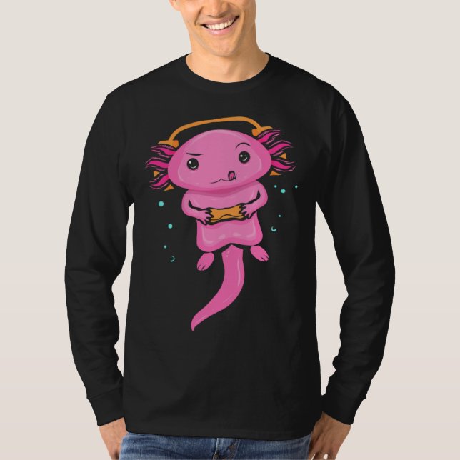 T-shirt Zocker Axolotl  Video Gaming  for Gamers (Devant)