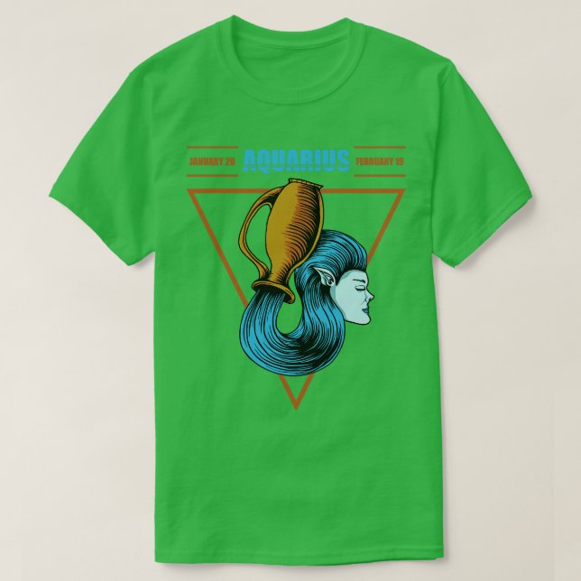 T-shirt Zodiac Aquarius 1 (Design devant)