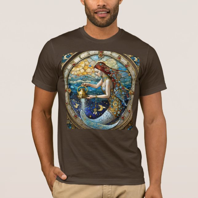 T-shirt Zodiac - Aquarius La Sirène Du Porteur D'Eau (Devant)