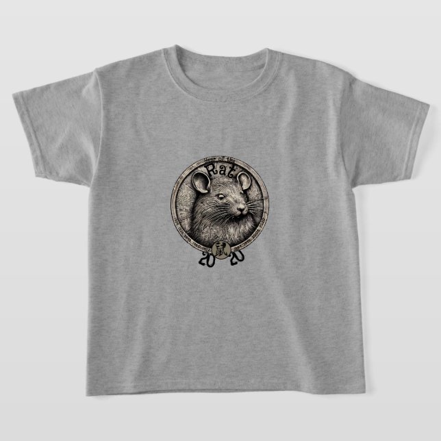 T-shirt Zodiac chinois 2020 "Rat" (Poser)