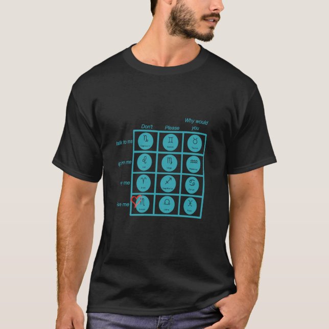 T-shirt Zodiac Interaction Graphique Scorpio Edition Astro (Devant)