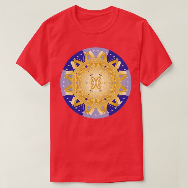T-shirt Zodiac Mandala PISCES (Design devant)
