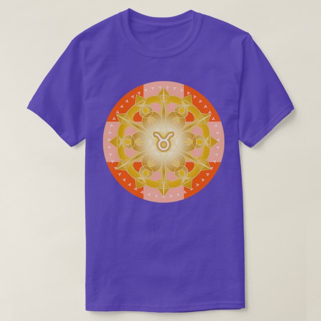 T-shirt Zodiac Mandala TAURUS (Design devant)