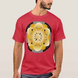 T-shirt Zodiac Mandala VIRGO Noir