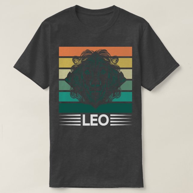 T-shirt Zodiac Retro Leo 1 (Design devant)