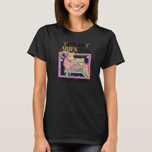 T-shirt Zodiac Sign Aries Astrology Horoscope     1 (Devant)