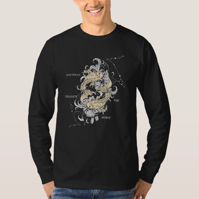 T-shirt Zodiac sign Pisces (Devant)