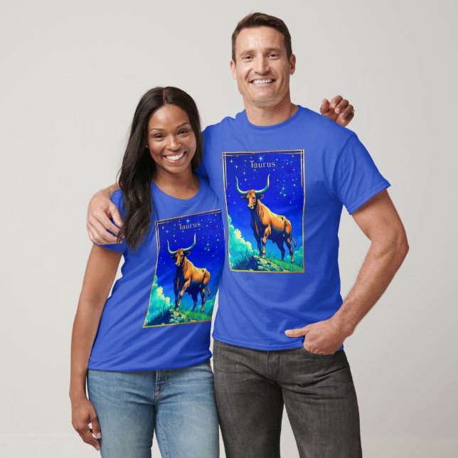 T-shirt Zodiac Sign Taurus Rooted in Earth and Sky (Unisexe)