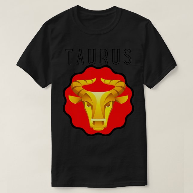 T-shirt Zodiac Sign Test Taurus Bull (Design devant)