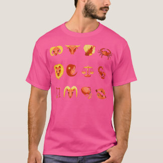 T-shirt Zodiac Signes Girlfriend Zodiac Horoscope Astrolog
