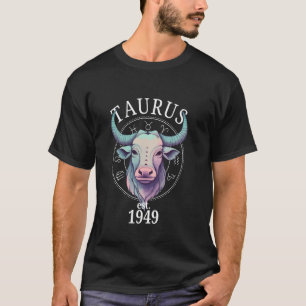 T-shirt Zodiac Taurus Bull Né en 1949