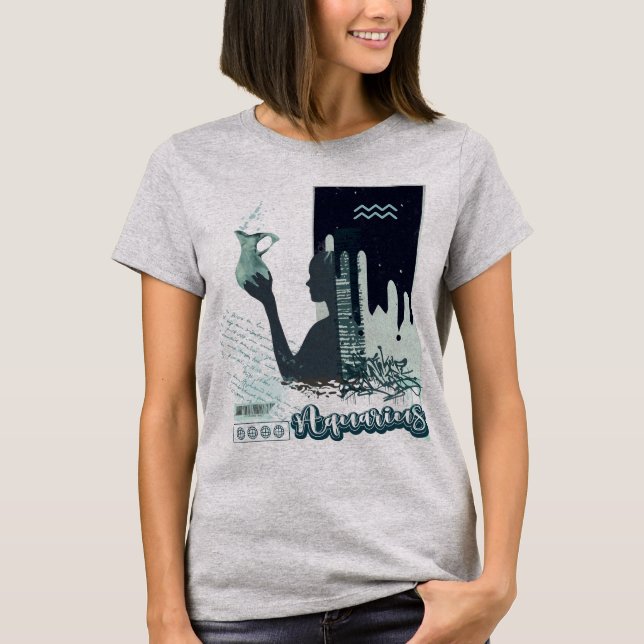 T-shirt Zodiac Tee ♒ "Aquarius" (Devant)