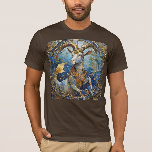 T-shirt Zodiaque - Capricorne la Chèvre de mer (Devant)