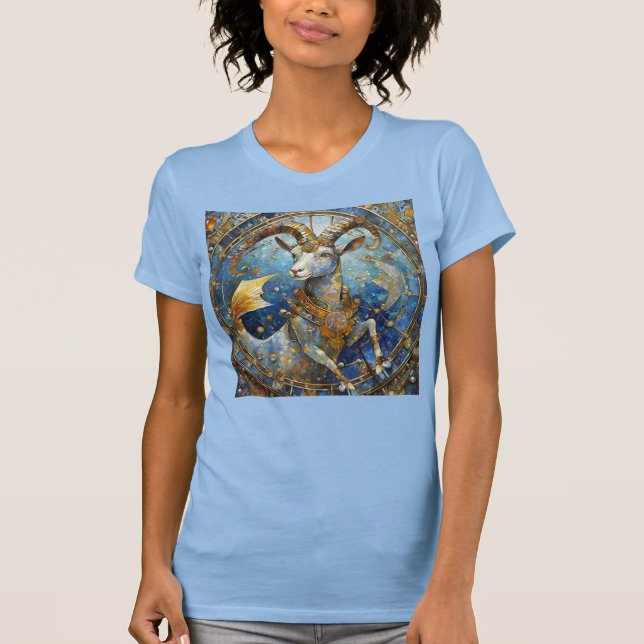 T-shirt Zodiaque - Capricorne la Chèvre de mer (Devant)