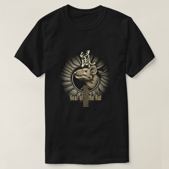 T-shirt Zodiaque chinois "Rat" (Design devant)