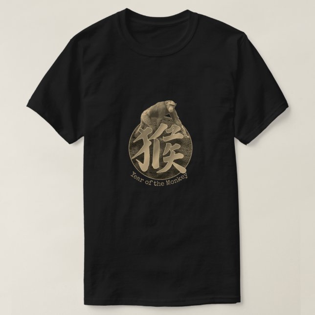 T-shirt Zodiaque chinois "singe" (Design devant)