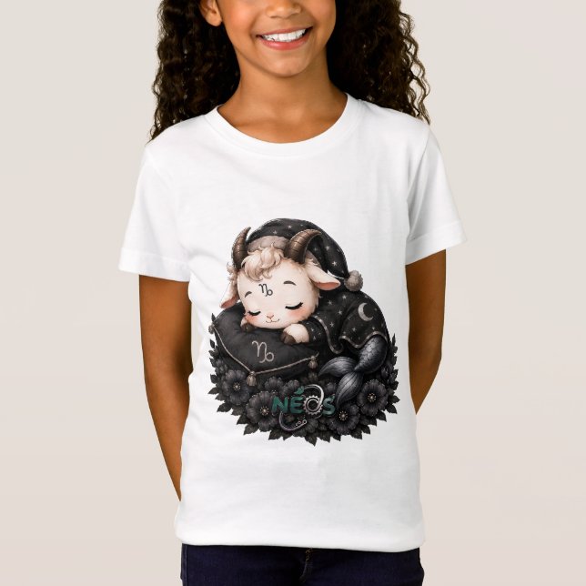 T-Shirt Zodiaque Kawaii Neos Capricorne (Devant)