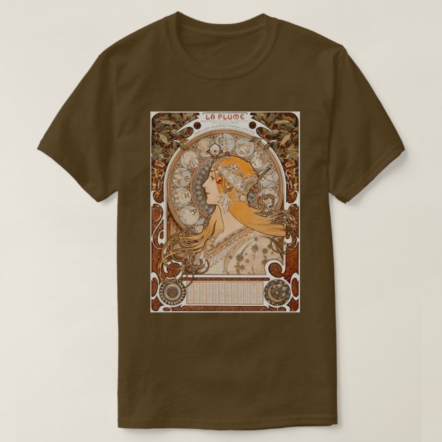 T-shirt Zodiaque ou La Plume ca 18961897 (Design devant)