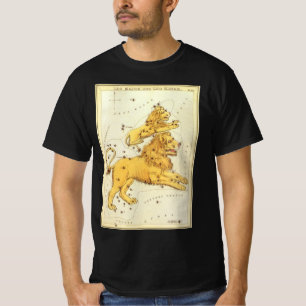 T-shirt Zodiaque vintage, Astrologie Lion Lion Constellati