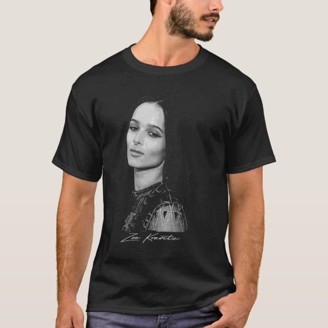 T-shirt Zoe Kravitz - Design rétro Essentiel (Devant)