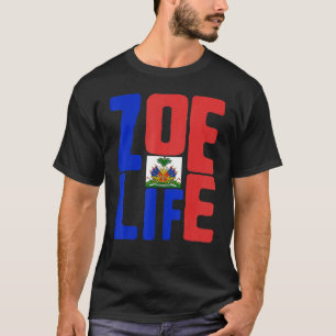 T-shirt Zoe Life Haitian Pride Parfait Haïti Flag Day Mai