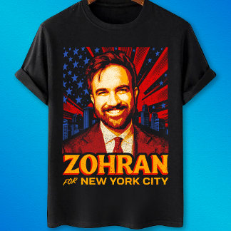 T-shirt Zohran Mamdani for New York Mayor 2025