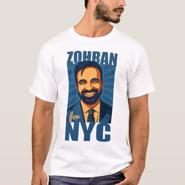 T-shirt ZOHRAN MAMDANI pour NYC (Devant)