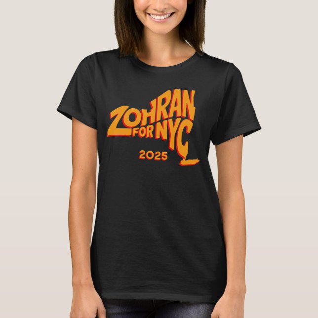 T-Shirt Zohran pour NYC 2025, Campagne Progressist (Devant)