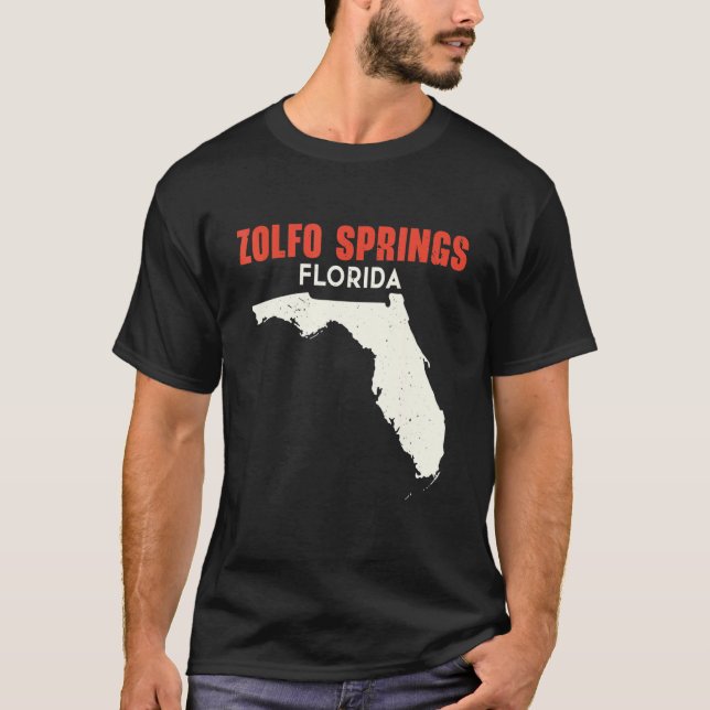 T-shirt Zolfo Springs Florida USA State America Travel Flo (Devant)