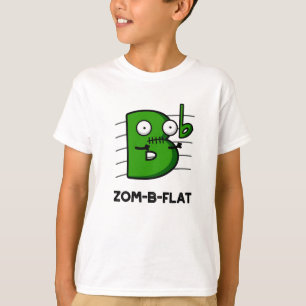 T-shirt Zom-B-Flat Drôle Halloween Zombie Musique Pun