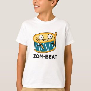 T-shirt Zom beat Funny Halloween Zombie Drum Pun