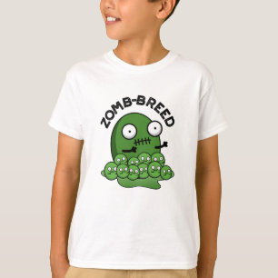 T-shirt Zom-breed Funny Halloween Zombie race Pun