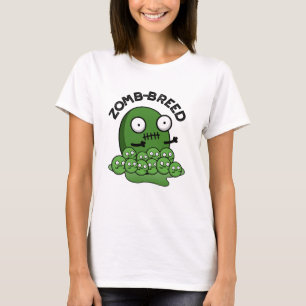 T-shirt Zom-breed Funny Halloween Zombie race Pun