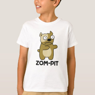 T-shirt Zom-pit Funny Halloween Zombie Pit Bull Pun