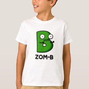 T-shirt Zomb-b Drôle Halloween Zombie Alphabet B Pun