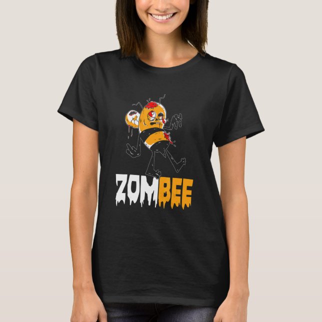 T-shirt Zombee Bee Pun Bee Pollen Bee Keeper Farm (Devant)