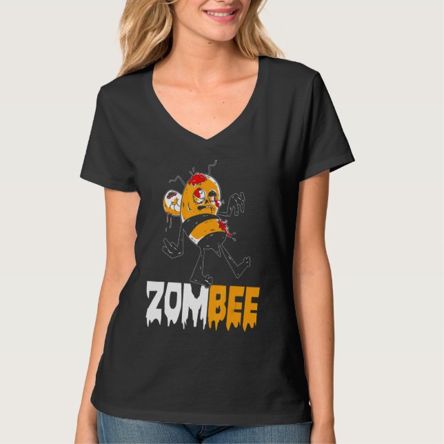 T-shirt Zombee Bee Pun Bee Pollen Bee Keeper Farm (Devant)