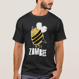 T-shirt Zombee Bee Zombie Halloween Bumblebee Brain Spooky
